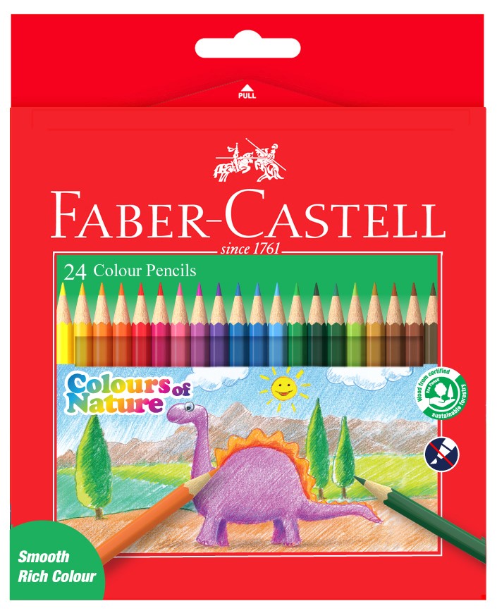 FABER-CASTELL CON COLOUR PENCILS 24 COLOUR
