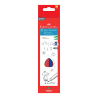 FABER-CASTELL FC JUNIOR TRIANGULAR  GRAPHITE PENCIL 2B 12PC