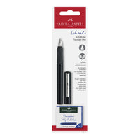 FABER-CASTELL FFOUNTAIN PEN CARBON DESIGN M + CARTRIDGE