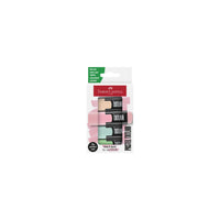 FABER-CASTELL MINI HIGHLIGHTER 4PC PASTEL ASSORTED