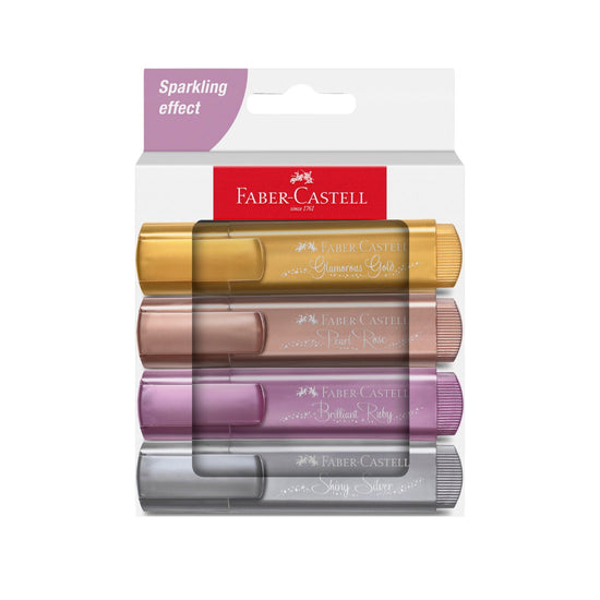 Faber castell Highlighter 4 pcs Set metallic Assorted