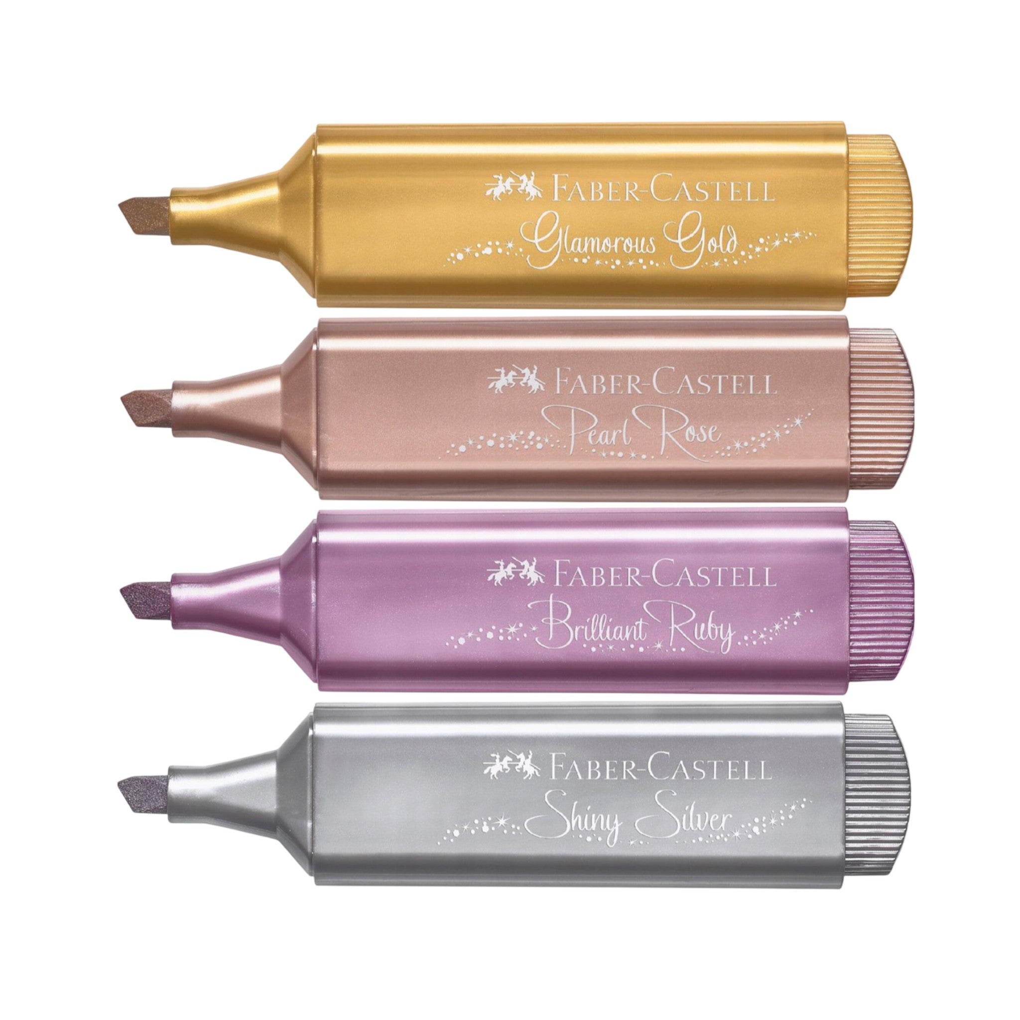 Faber-Castell Highlighter - 4 Piece Set (Metallic Assorted)