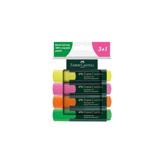Faber castell Classic Highlighter 4 pcs Set assorted