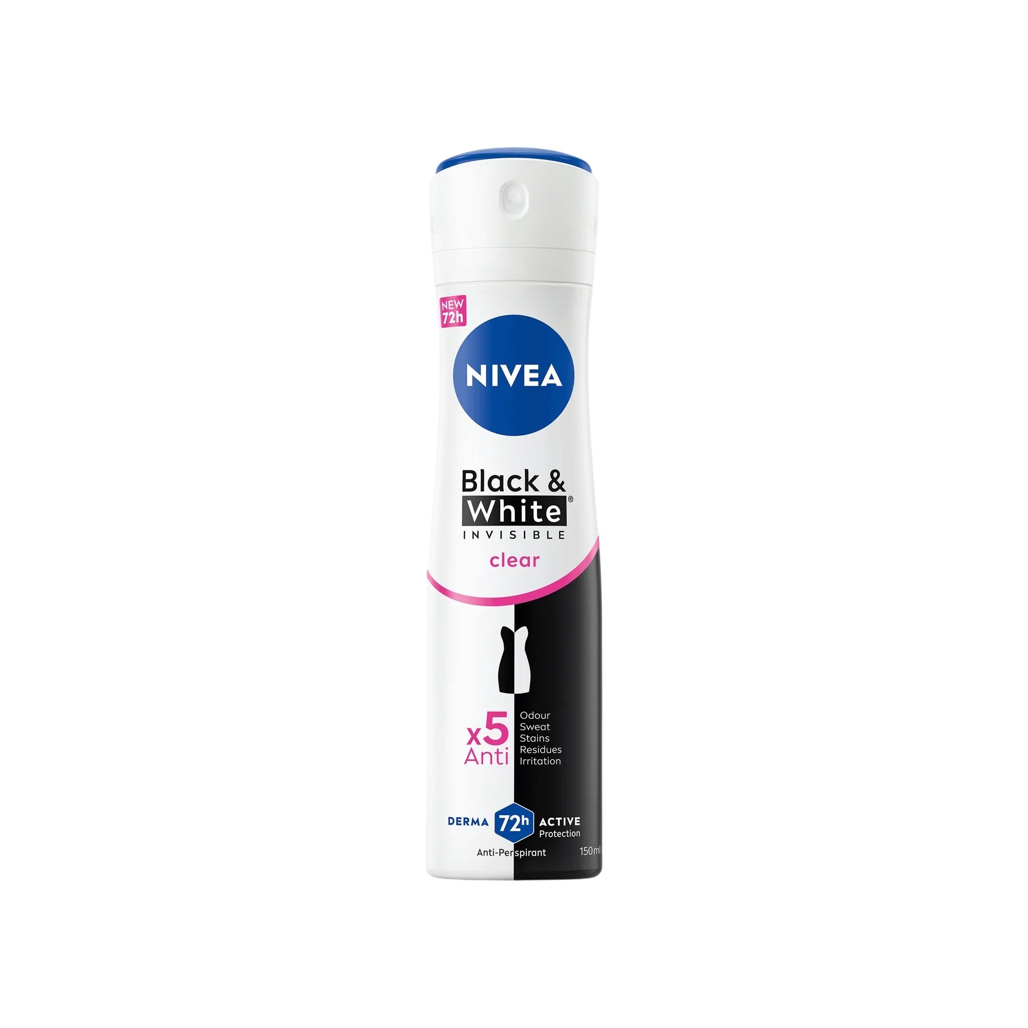 Nivea Deodorant Spray Black & White Original Fem 150 ml