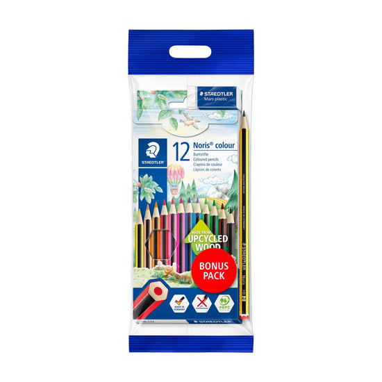 Staedtler Noris 185C12 + Mini Eraser Promo Pack