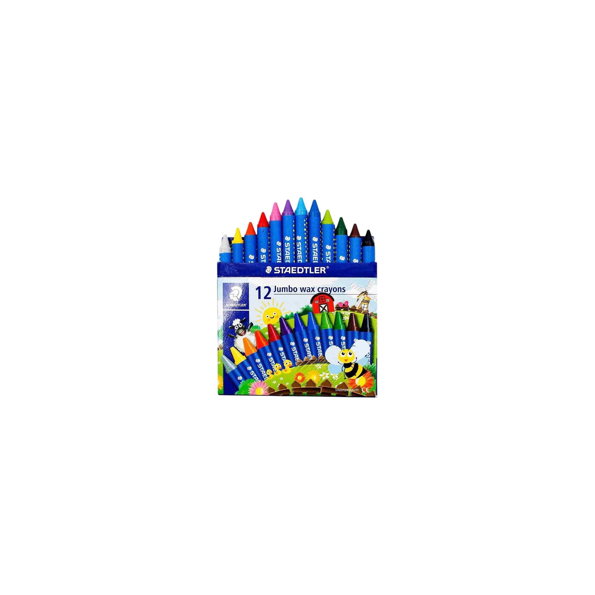 Staedtler Noris Club Jumbo Wax Crayons - 12 Colours