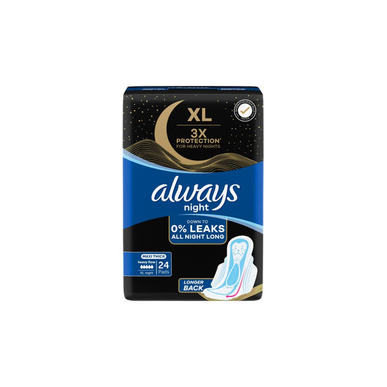 Always Maxi Thick Night Sanitary Pads 24 Pcs