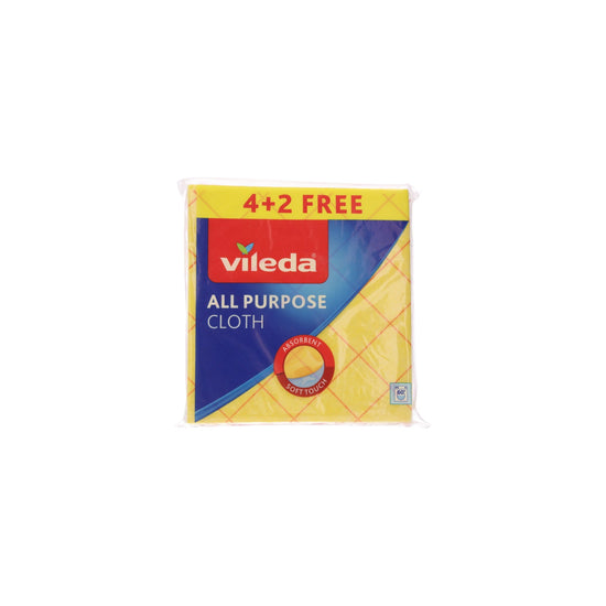 Vileda Allpurpose Cloth Mop 21 x 3.2 x 20 cm 6 pcs