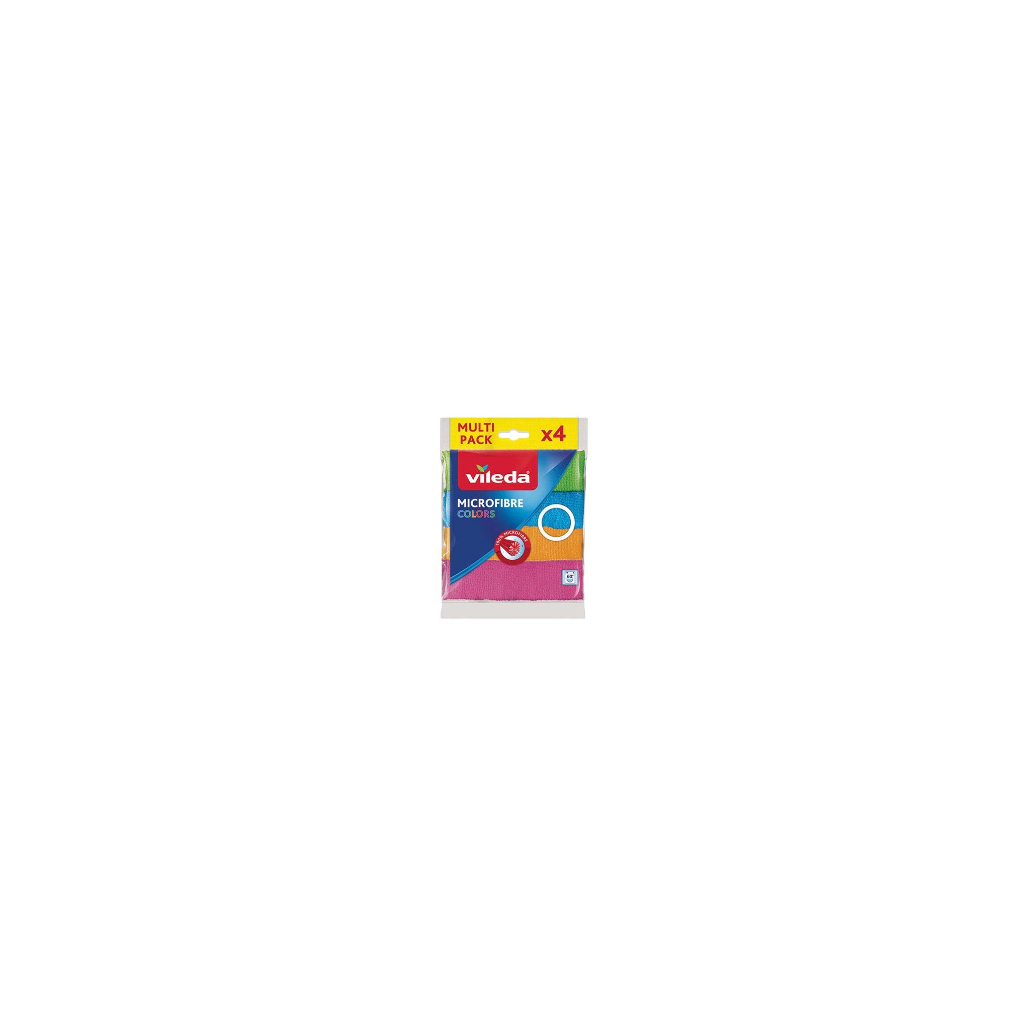 Vileda Microfibre Sponge Scrubber 20 x 3.8 x 18.5 cm 4 Pc