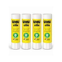 UHU SOLVENT FREE GLUE STICK 40GM 4PC