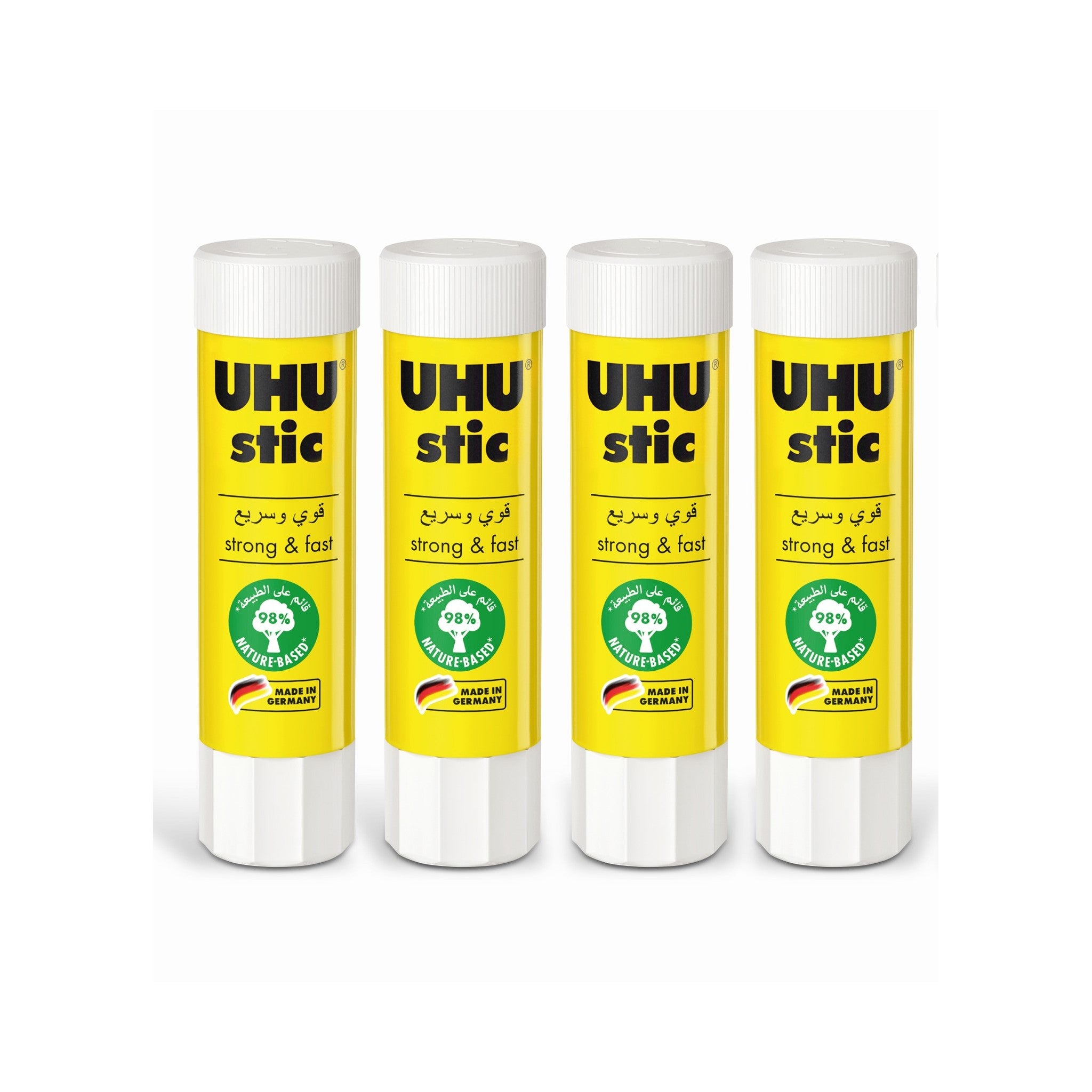 UHU SOLVENT FREE GLUE STICK 40GM 4PC