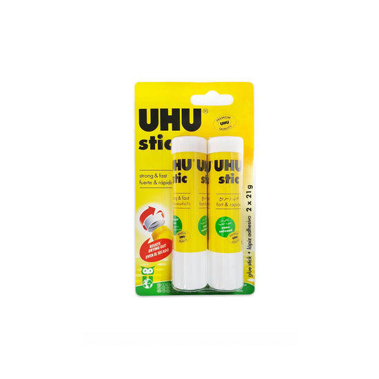 Uhu Solvent Free Glue Stick 21 gm 2 pcs Blister Pack