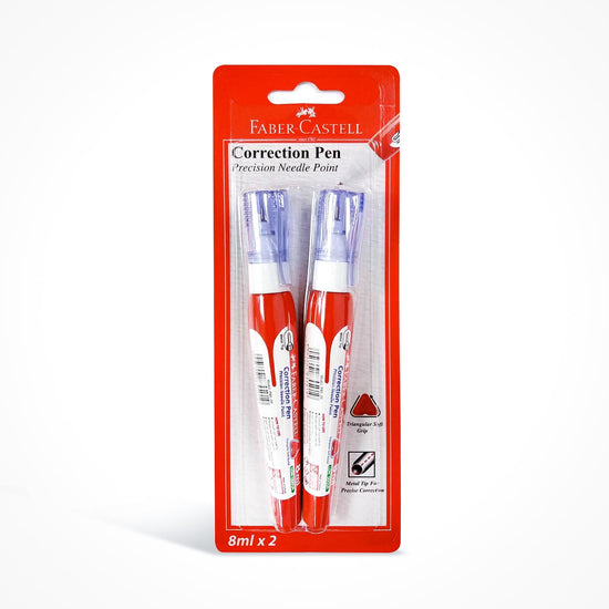 FABER-CASTELL CORRECTION PEN METAL TIP 8ML 2 PC