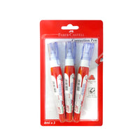 FABER-CASTELL CORRECTION PEN METAL TIP 8ML 3 PC