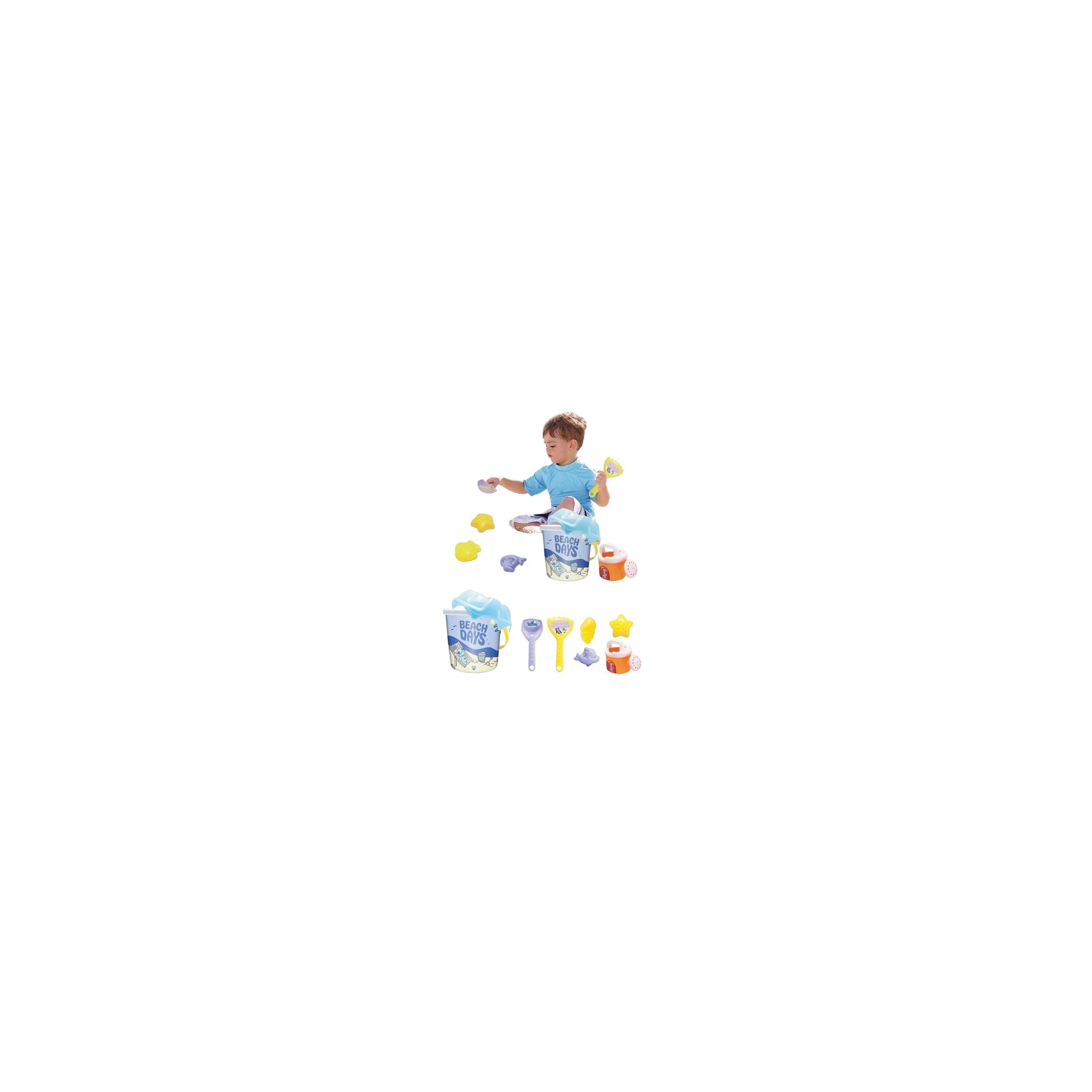 Disney Stitch Beach Bucket Plastic Blue 28 CM 5 Pcs 3+