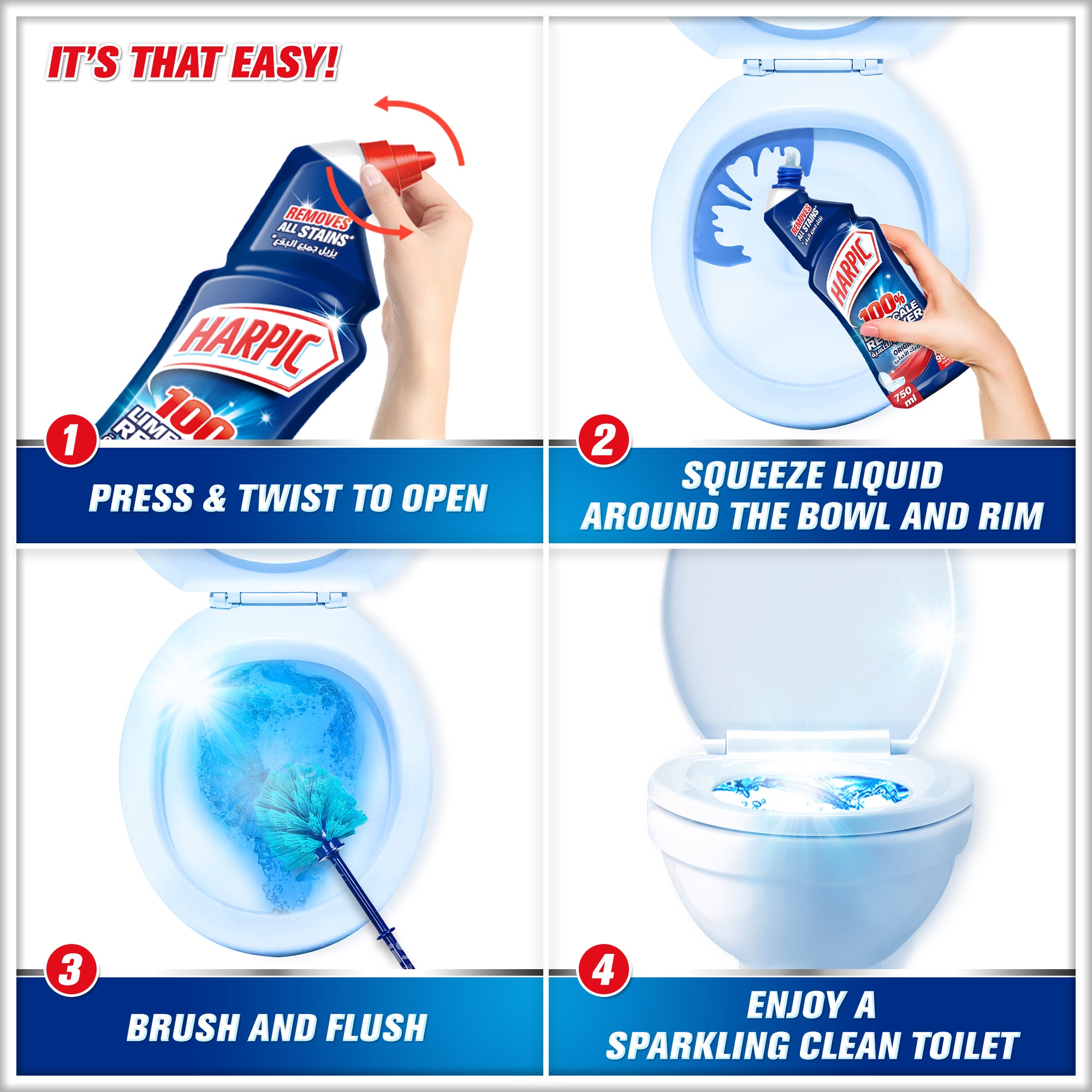 Harpic Toilet Cleaner Liquid Original 750 ml