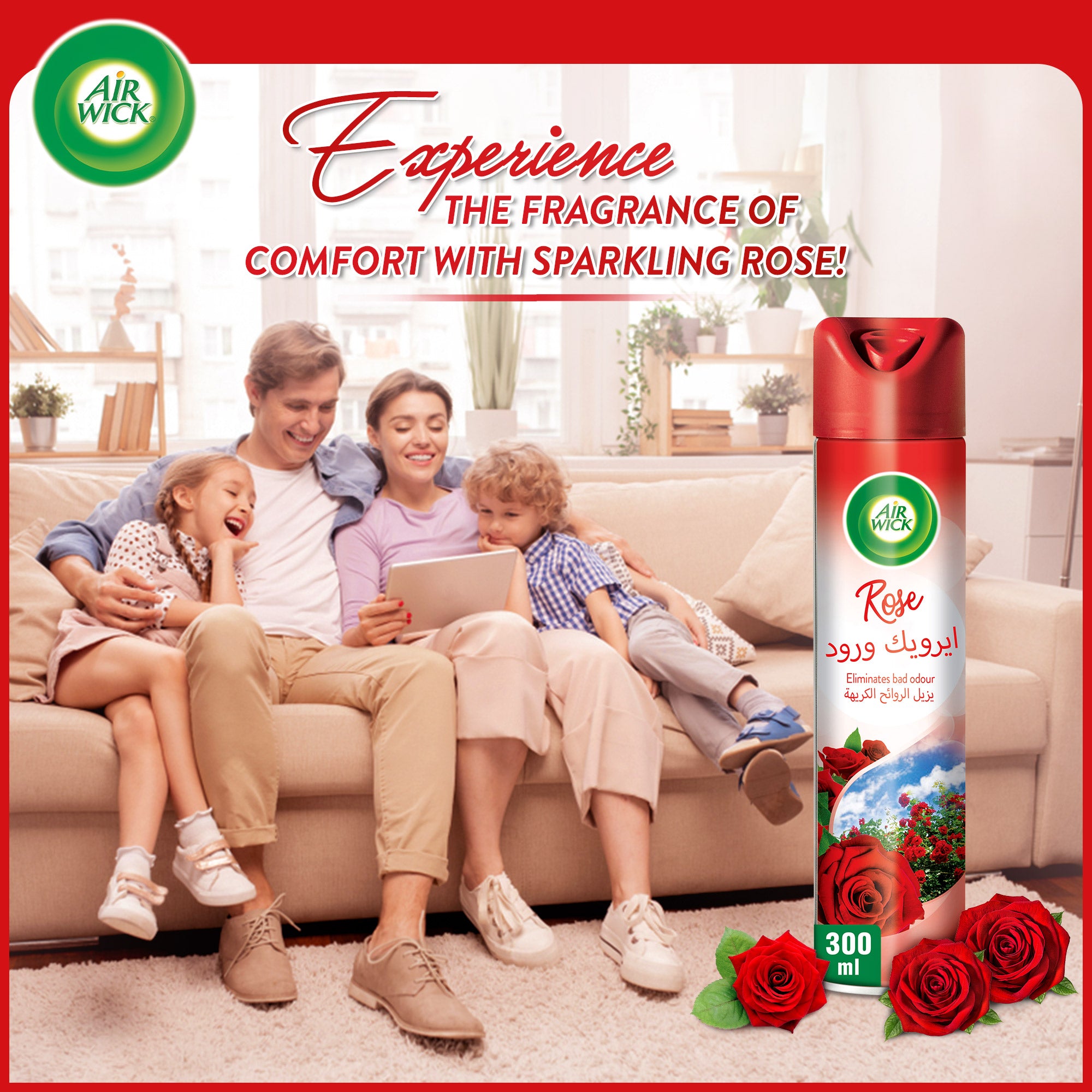 Airwick 300ml Rose