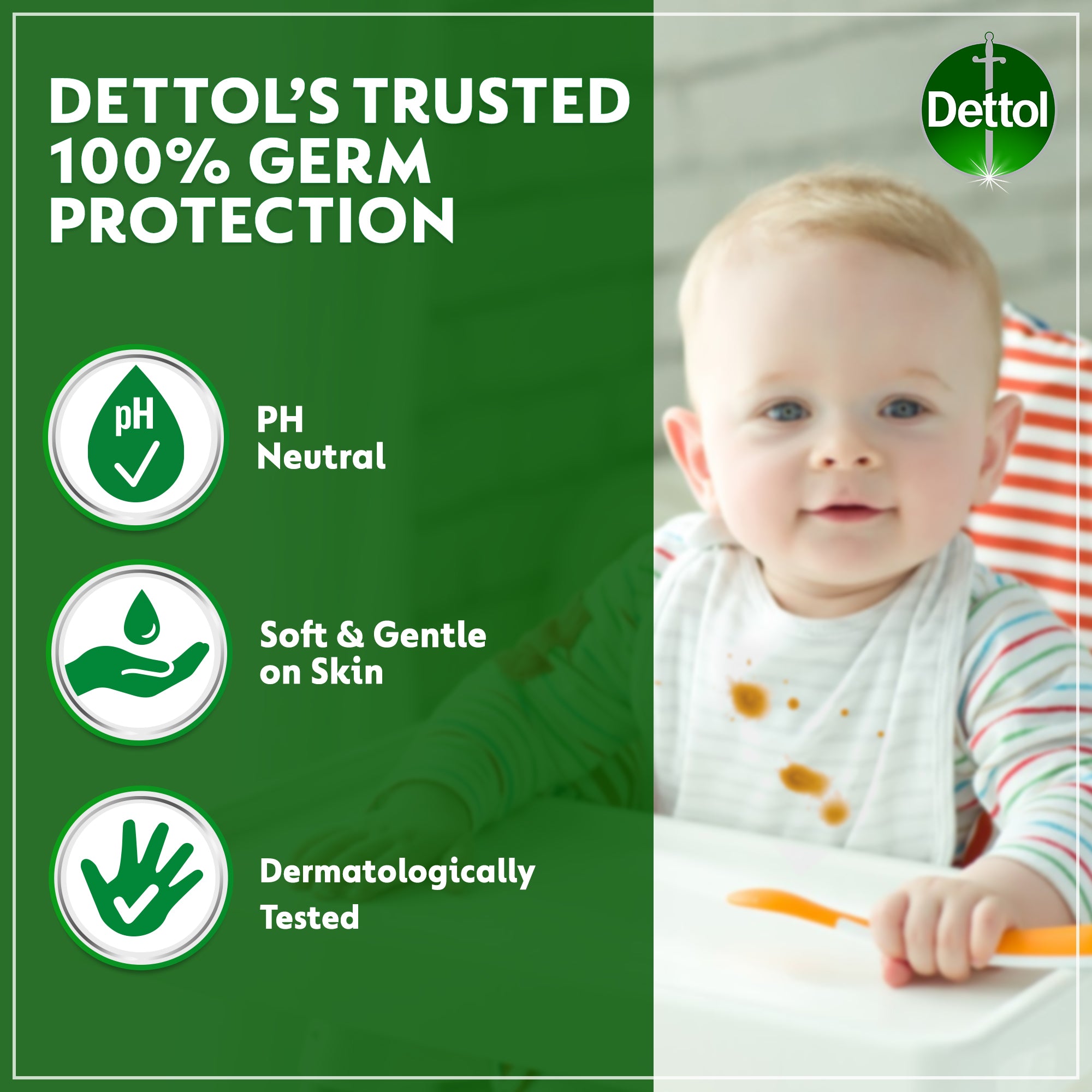 Dettol Original Anti-Bacterial Skin and Surface Wipes 40 pcs