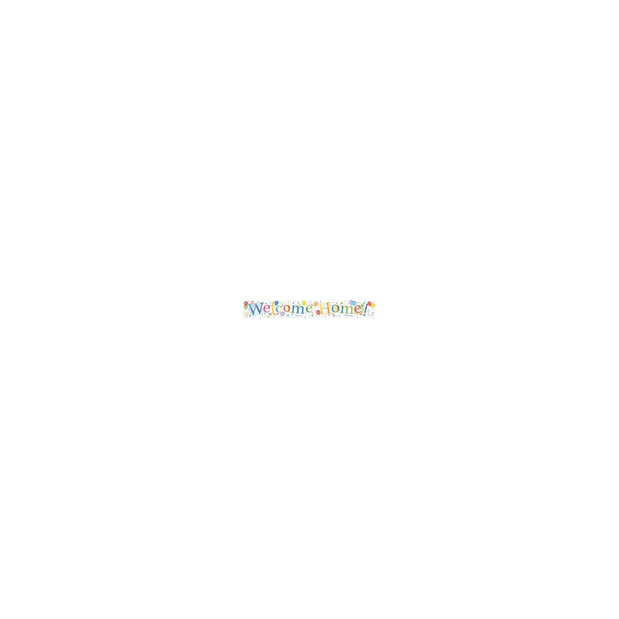 Wall Foil Welcome Home Banner-2.5M