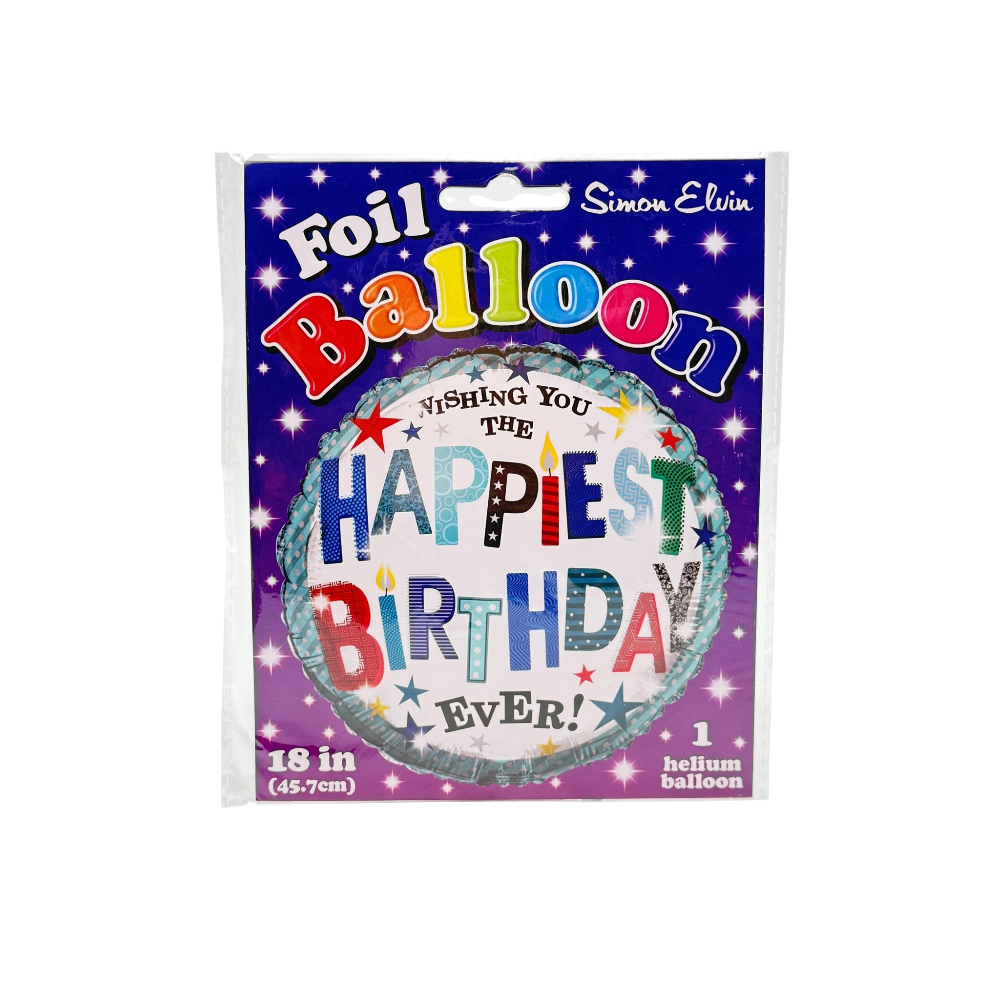Birthday Foil Helium Balloon 18 Inch- Male