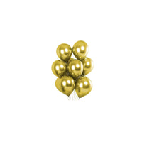 Satin Luxury Helium and Air Suitable(8 Pcs PK) 11Inch-Gold