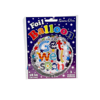 Get Well Soon Foil Helium Balloon 18 Inch-Male