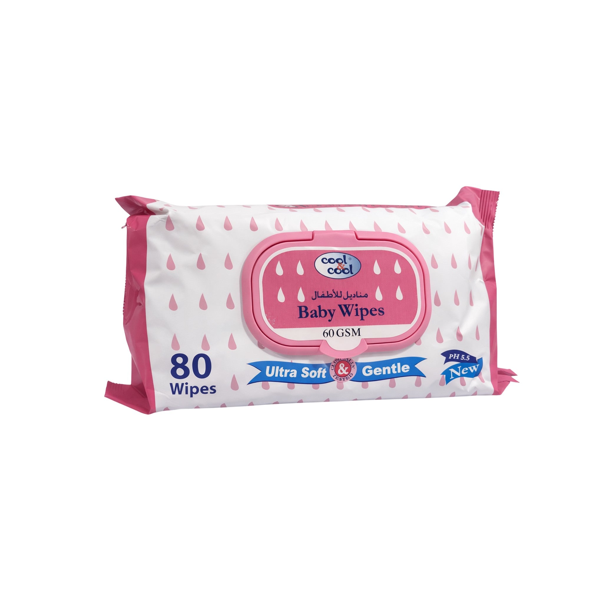Baby Wipes 80's 1x3 6pkt Diapers and Wipes