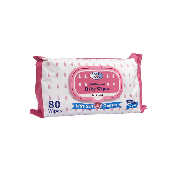 Cool & Cool Baby Wipes 80 pcs with Lid