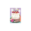 GENERIC ED Blank Birthday Cake and Sparkles