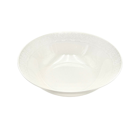 Orion Porcelain Salad Bowl Embossed 23 cm White