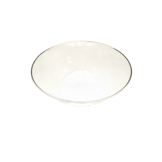 Elara Porcelain Bowl with Gold Rim 14.4 cm White