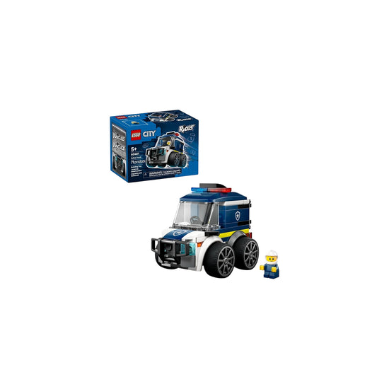 Police Truck Building Set Blue 71 pcs