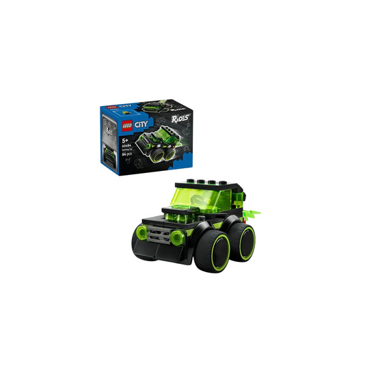Gaming Race Car Building Set Blue 64 pcs