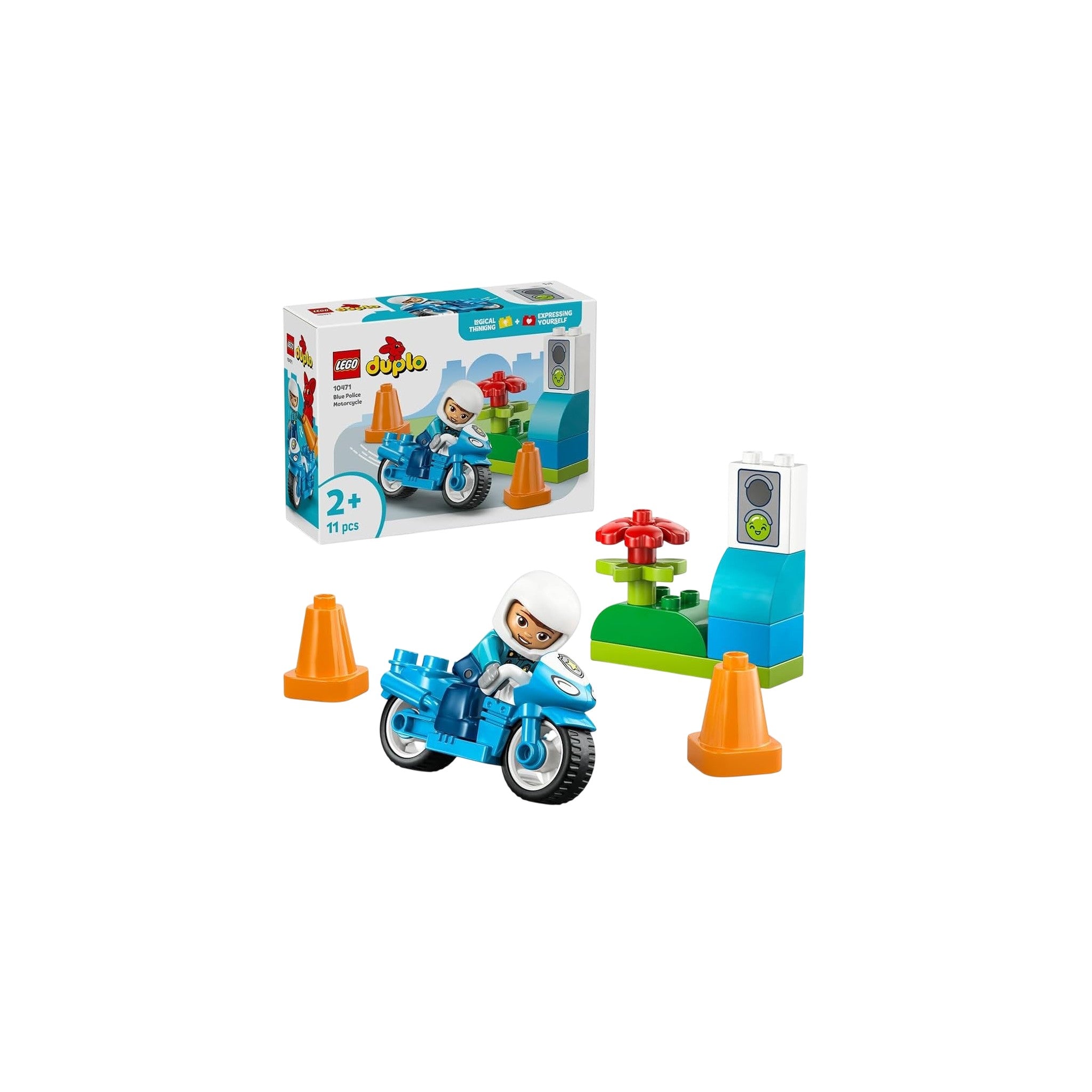 Lego Regular Blocks Plastic White 14.1x19.1x6.1 CM 11 Pc