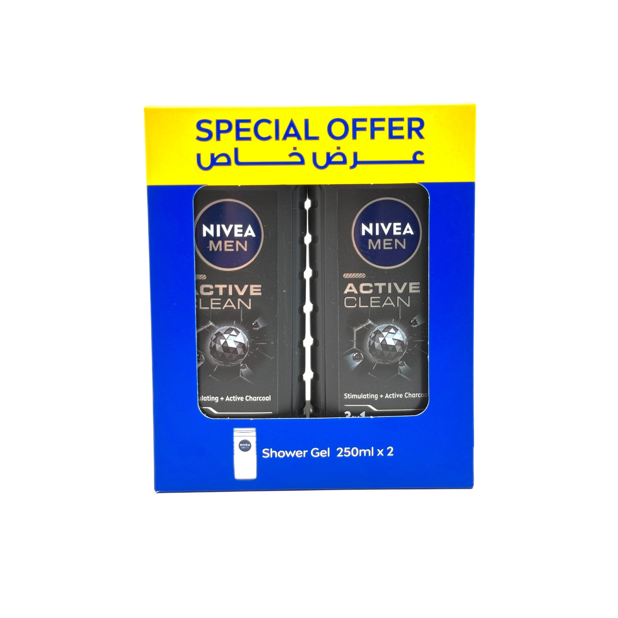 Nivea Men Active Clean Shower Gel 250 ml