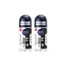 Nivea Black&White Invisible Men Deodorant Roll-On 50ml 2pcs