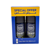 Nivea Men Deep Extreme Deodorant Roll-On 50 ml 2 pcs