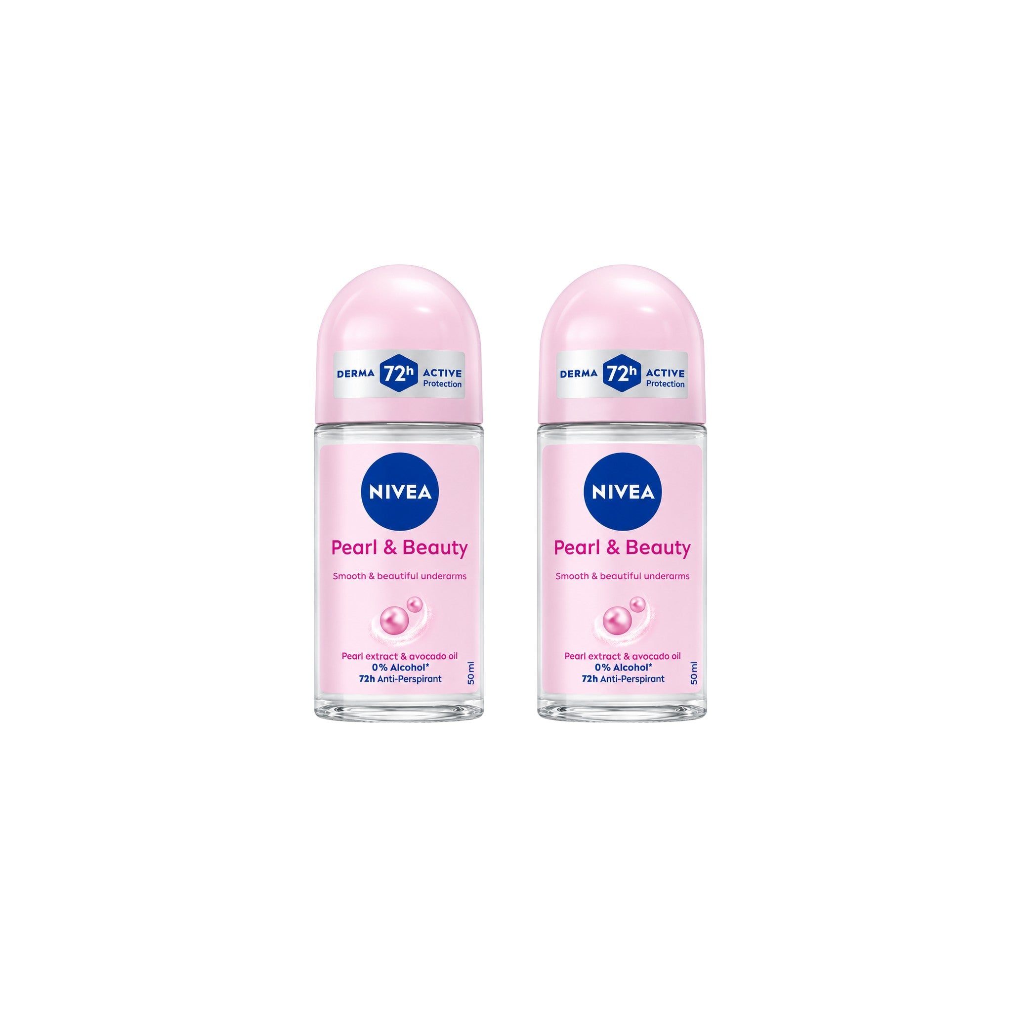 Nivea Pearl & Beauty Female Deodorant Roll-On 50 ml 2 pcs