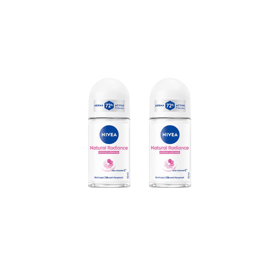 Nivea Natural Fairness Female Deodorant Roll-On 50 ml 2 pcs