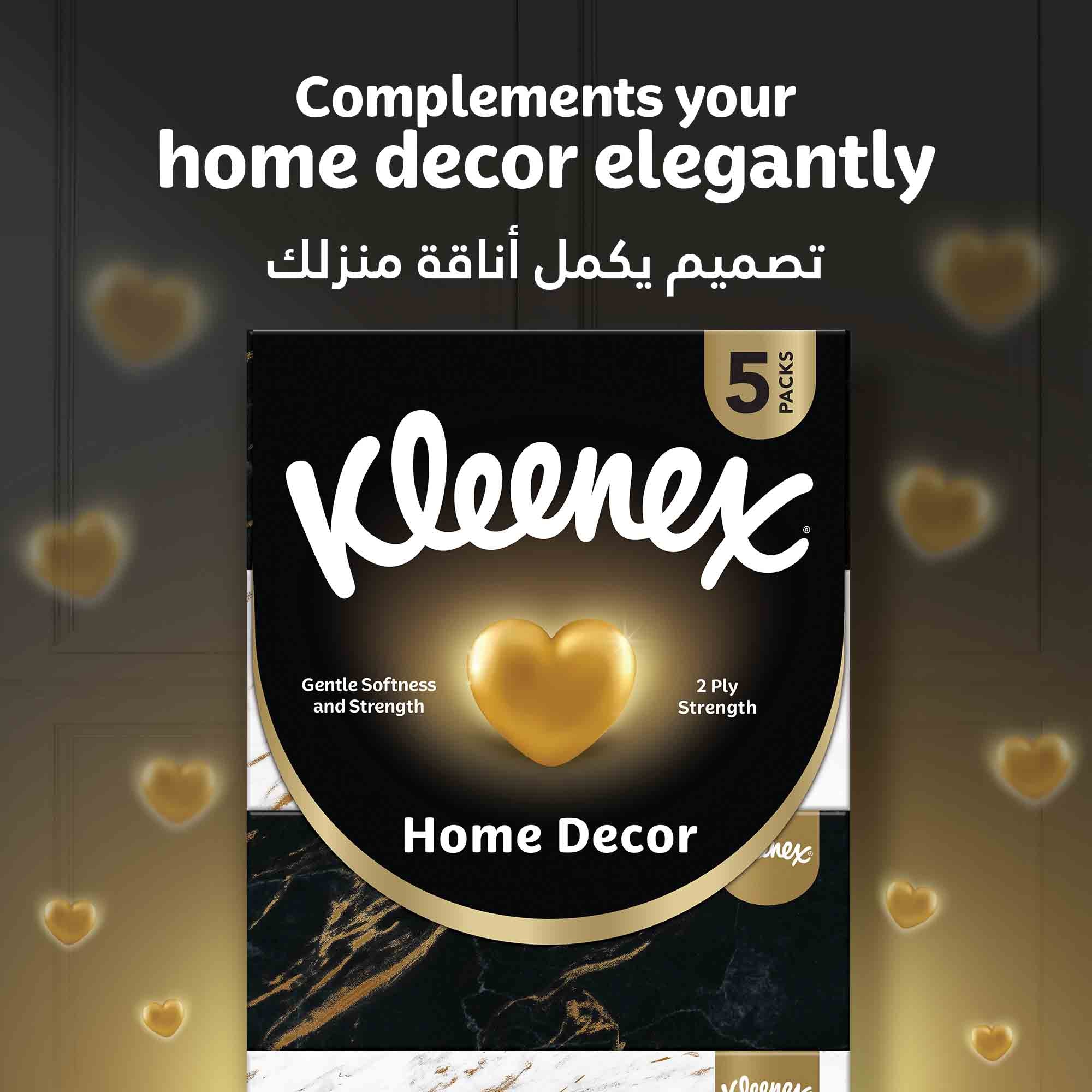 KLEENEX HOME DÉCOR (2PLY) 170'S (5PK)