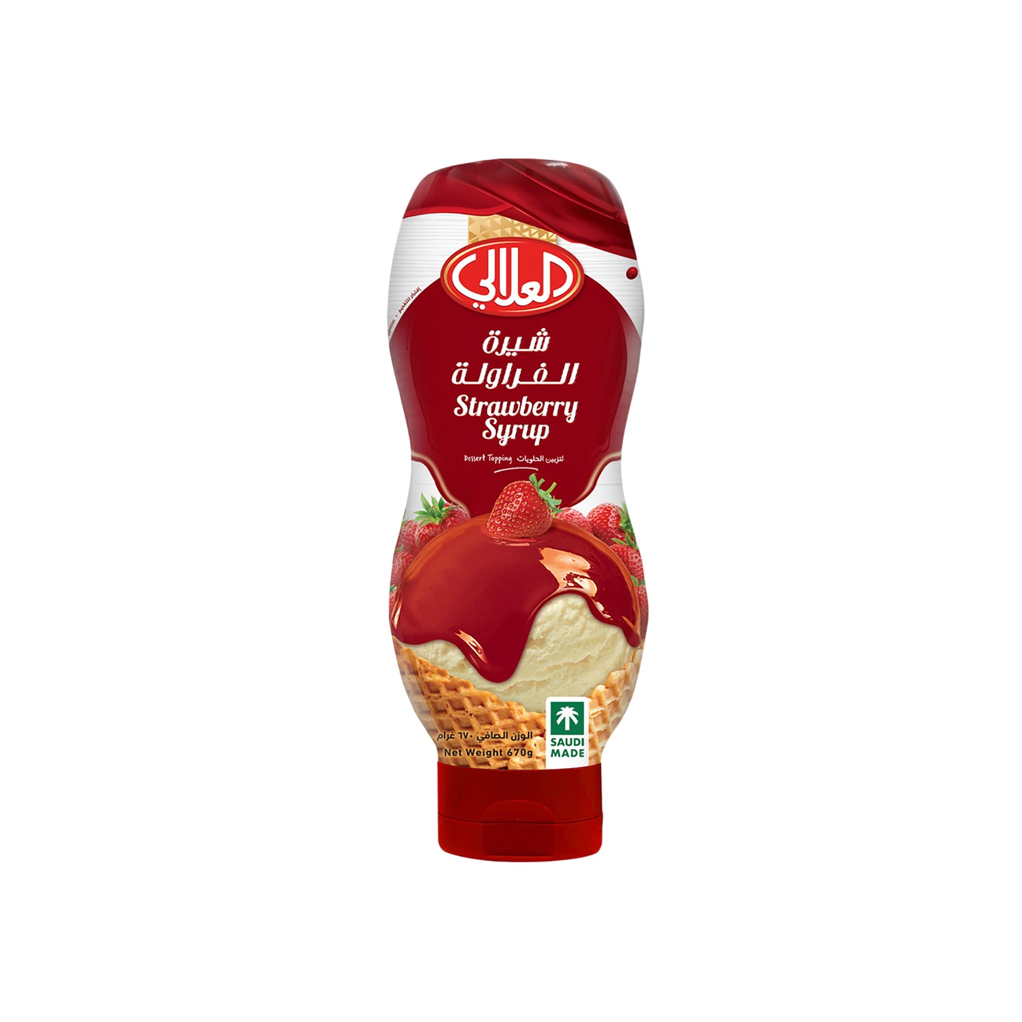 Al Alali Dessert Topping Strawberry Syrup 670 gm