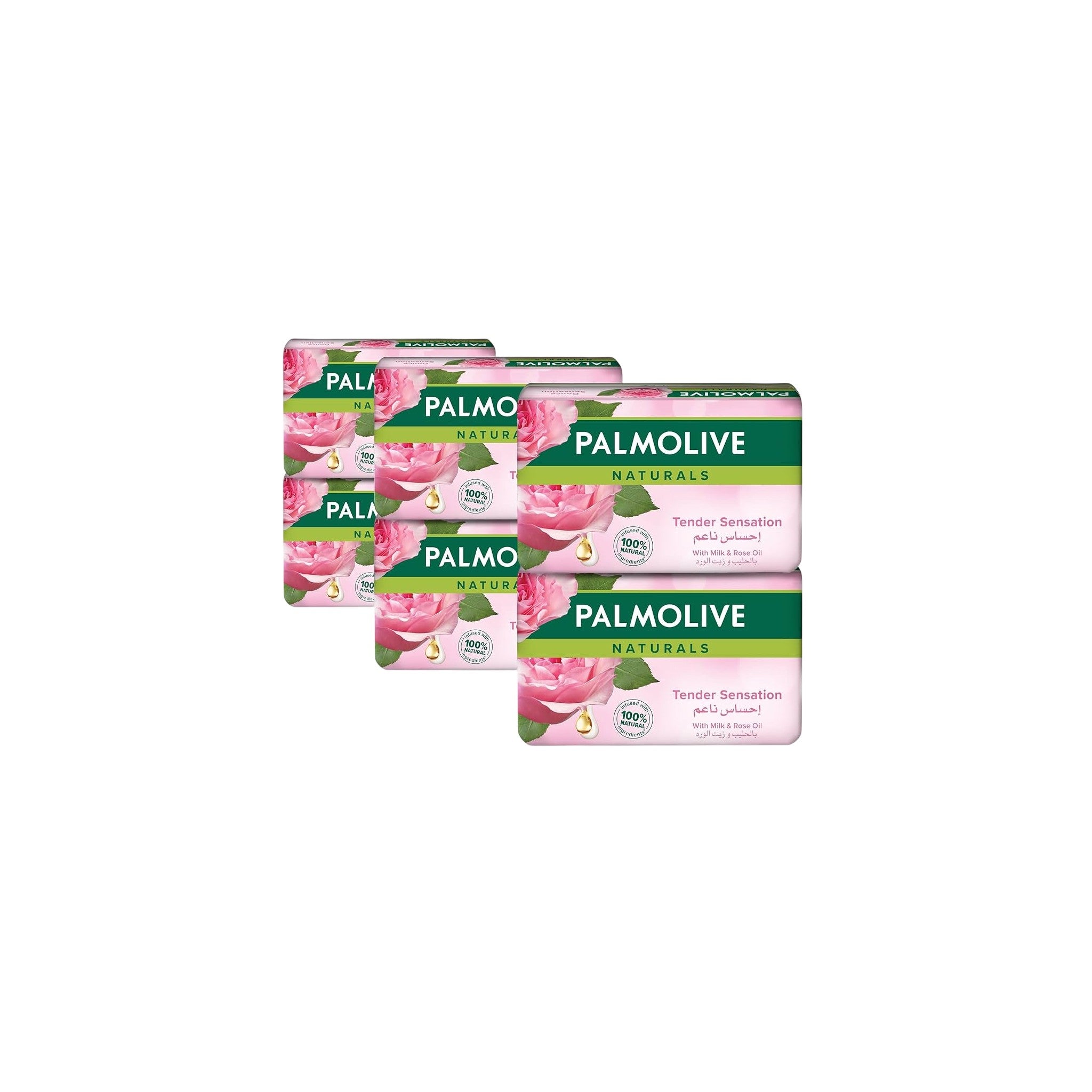 Palmolive Naturals Milk & Rose Bar Soap 120 gm 6 pcs