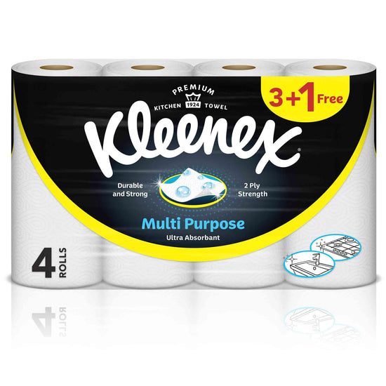 Kleenex Household Tissue 2 Ply 90 pcs Pack of 4