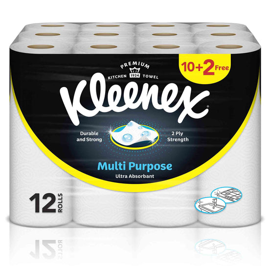 Kleenex Household Tissue 2 Ply 40 pcs Pack of 8