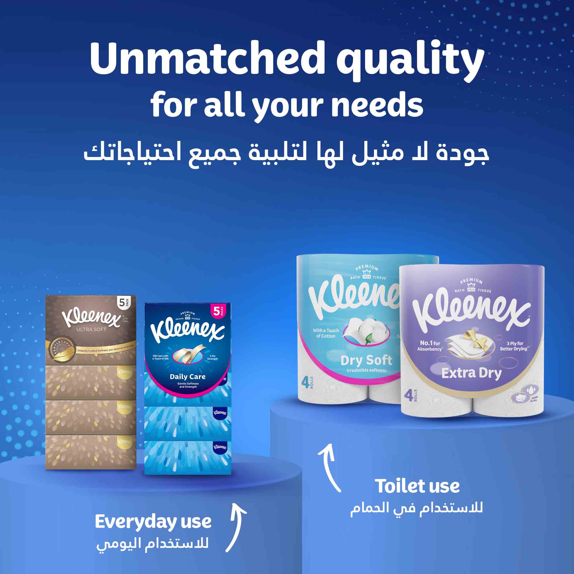 KLEENEX HOUSE HOLD TISSUE 2PLY 40'S (8PK)