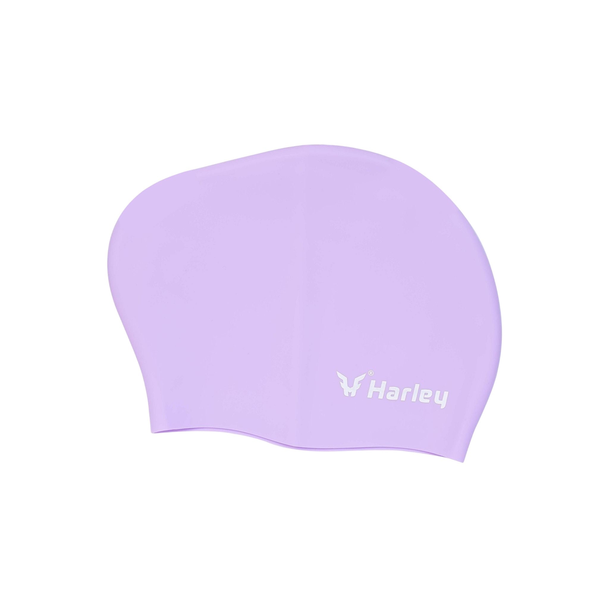 Long Hair Swimming Cap Purple
