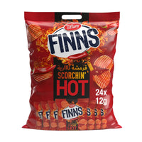 Tiffany Finns Potato Chips Scorchin Hot 24X12 gm
