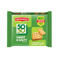 Britannia 50-50 Sweet and Salty Crackers 10x62 gm