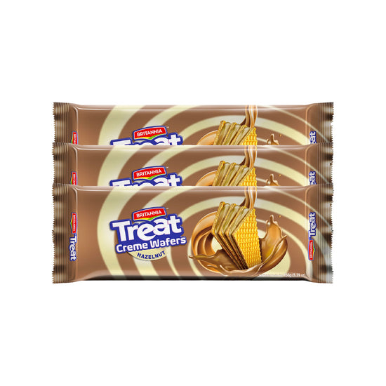 Britannia Treat Hazelnut Wafers 3x150 gm