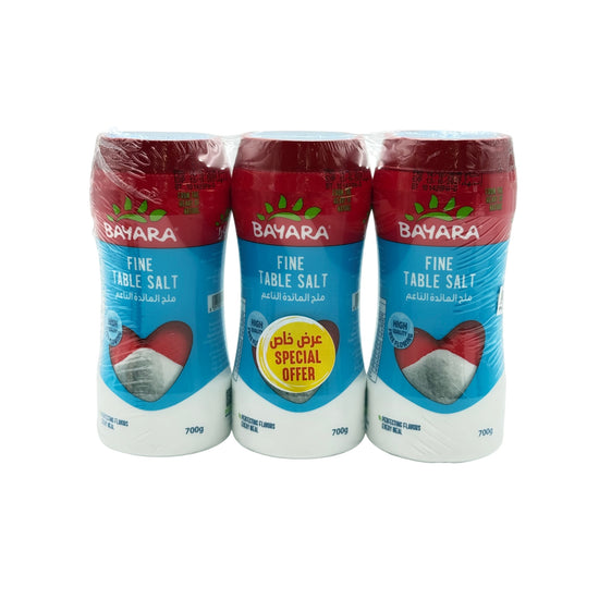 Bayara Fine Table Salt 3x700 gm